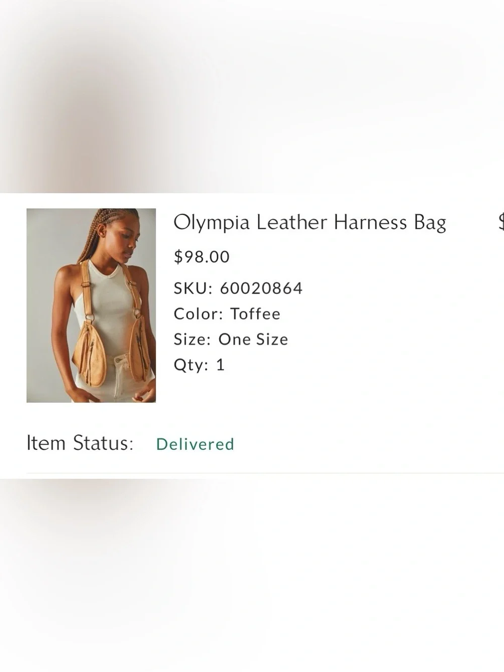 Sold Out Free People Leather Olympia Harness Bag - Picture 2 of 5